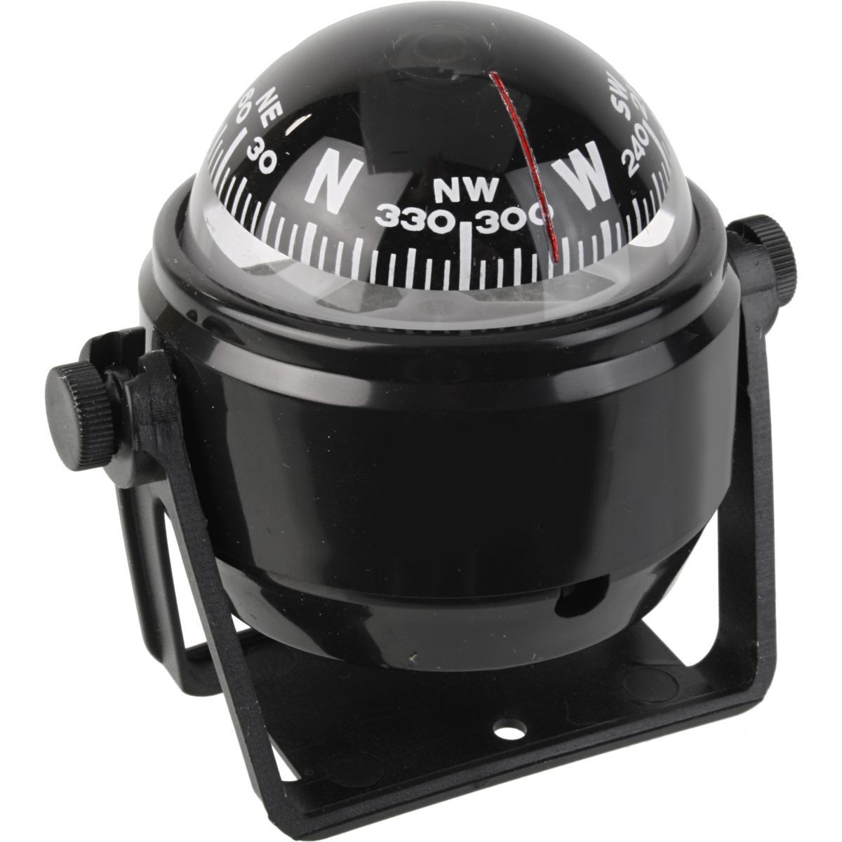 Eval 62mm Dome Boat Compass Black
