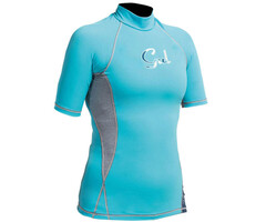 Gul Swami Short Sleeve Rash Vest Women Turquoise Size 34