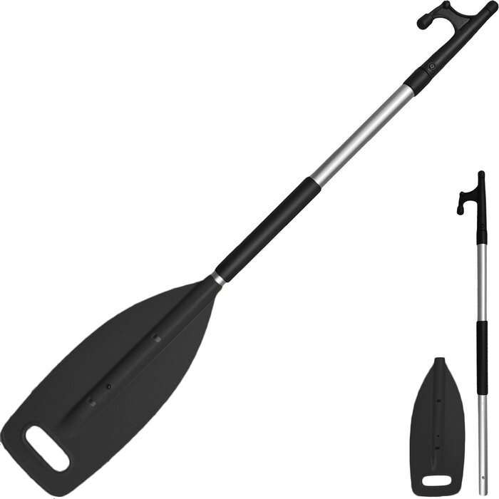Telescopic Paddle with Boat Hook 122-182cm