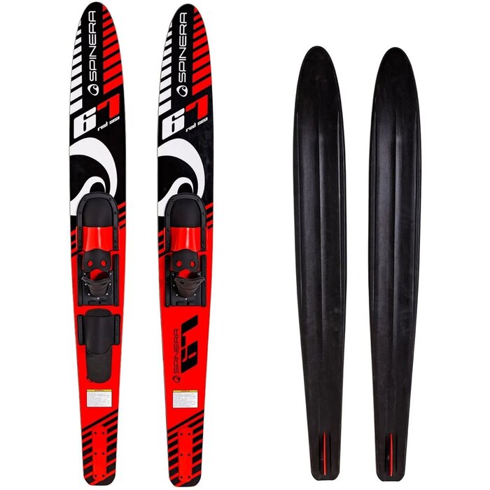 Spinera Combo Waterskis 67 Inch Red Sea