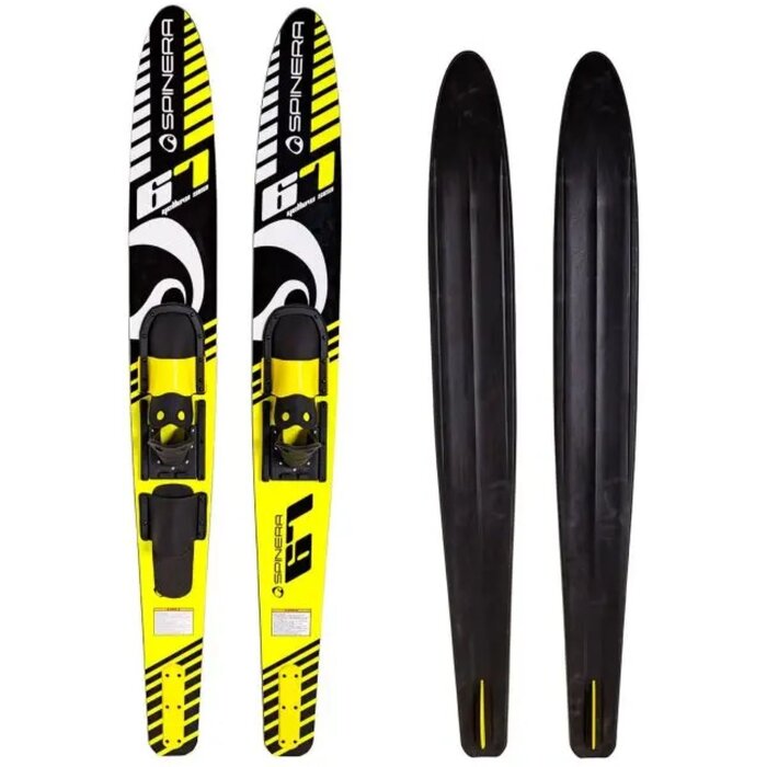 Spinera Combo Waterskis 67 Inch Yellow Sea