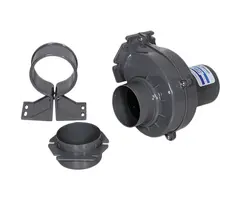 Bilge Ventilator 90 Cfm met Support en Slangkoppeling 24V