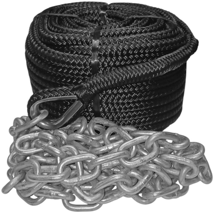 8mm Ankerlijn met Ketting 30m