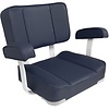 Boat Seat with Armrest 50x68x58cm Navy Blue