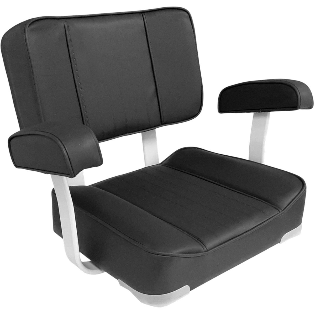 Boat Seat with Armrest 50x68x58cm Black