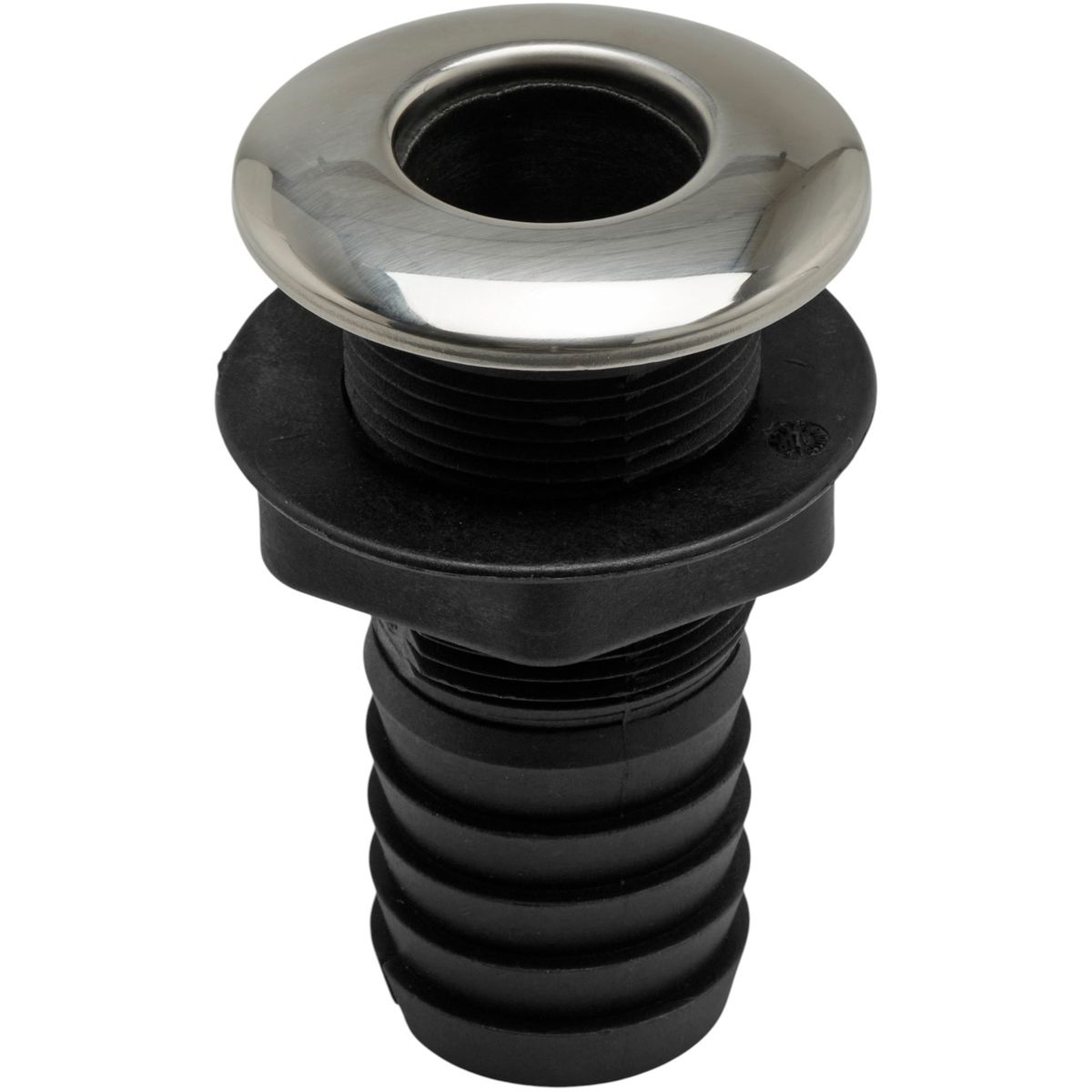 Through Hull Fitting 1 1/2" Nylon & SS316