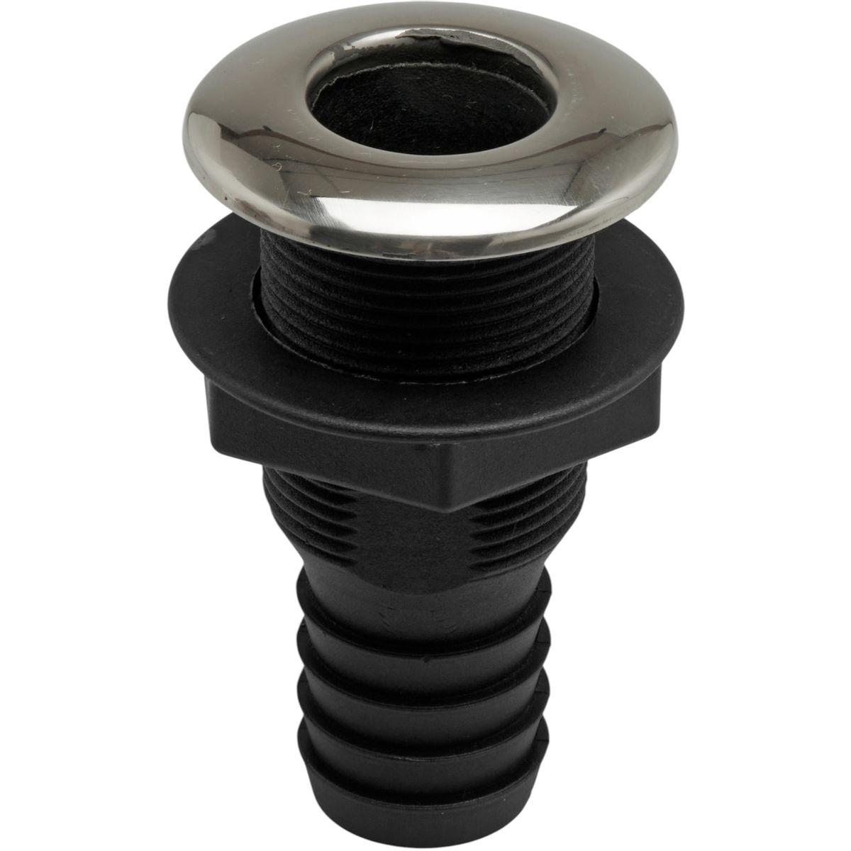 Through Hull Fitting 1 1/4" Nylon & SS316