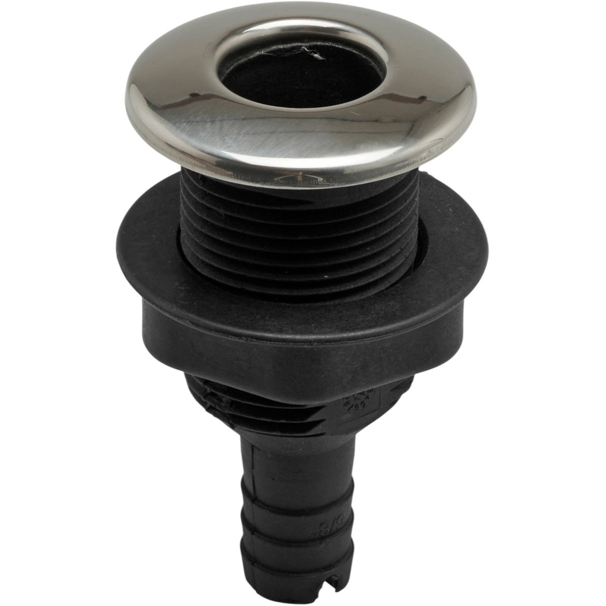 Through Hull Fitting 5/8" Nylon & SS316