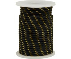 3mm x 15m Mini Spool Polyester Rope Black-Yellow