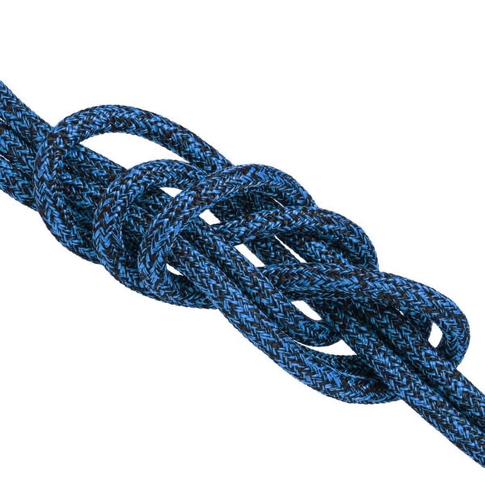 10mm Polyester Lijn met Mantel 1700kg Blauw-Zwart