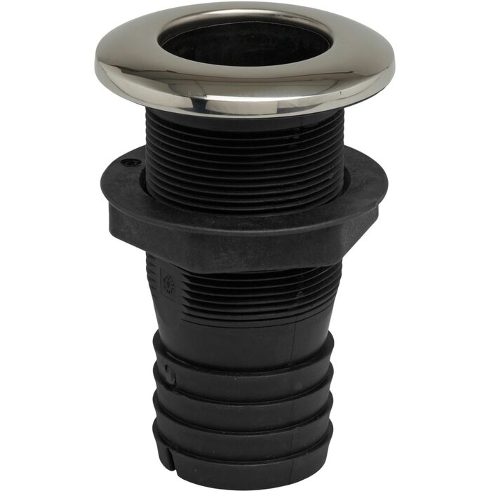 Through Hull Fitting 2" Nylon & SS316
