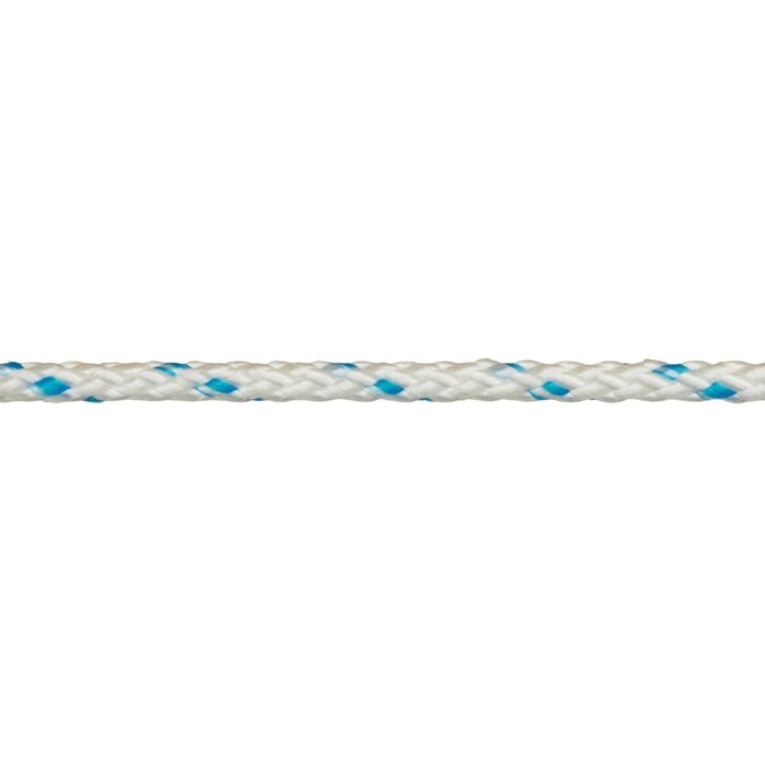 3mm 16-Strengs Polyester Lijn Wit-Blauw