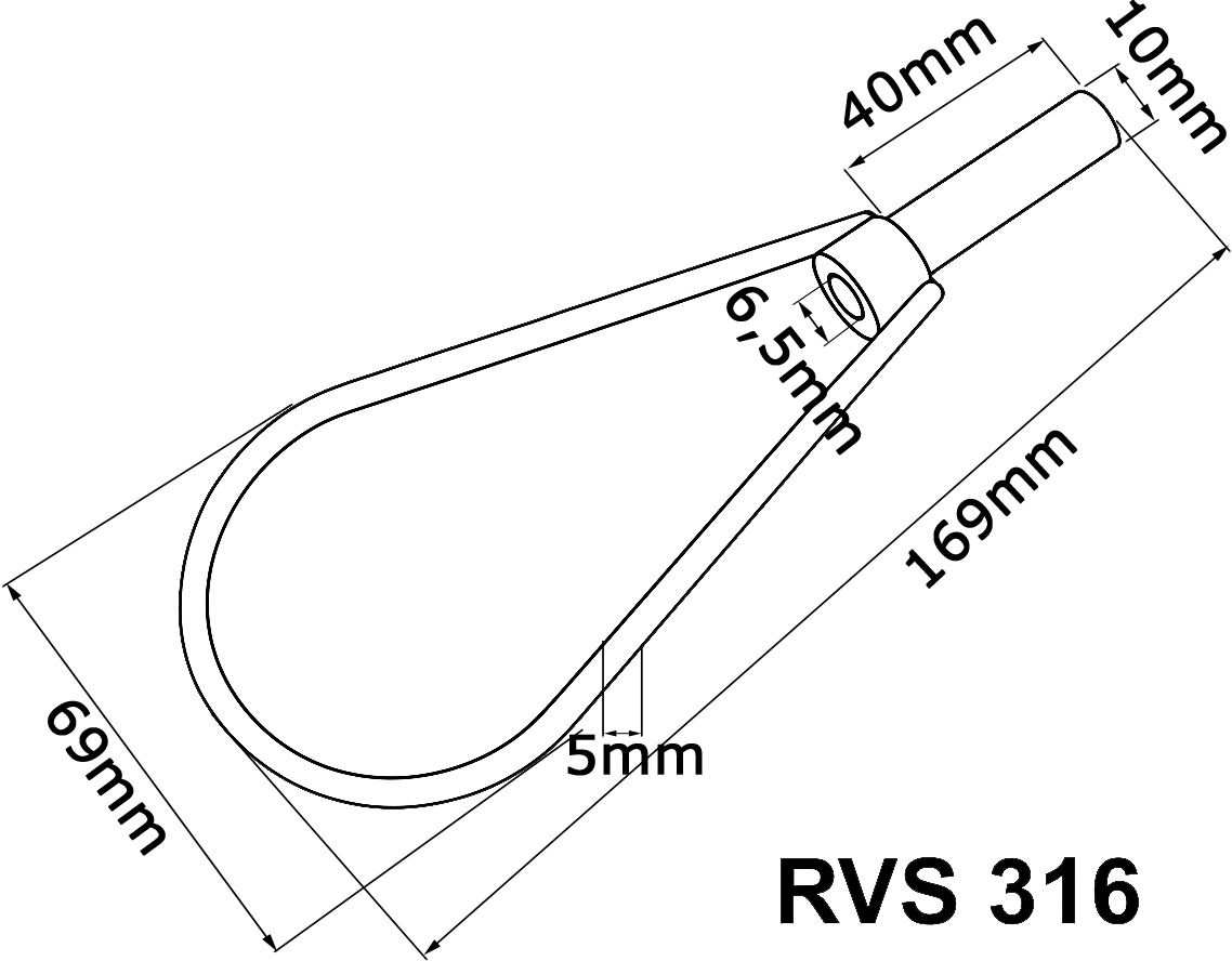Tacking Stick Trapezehaak