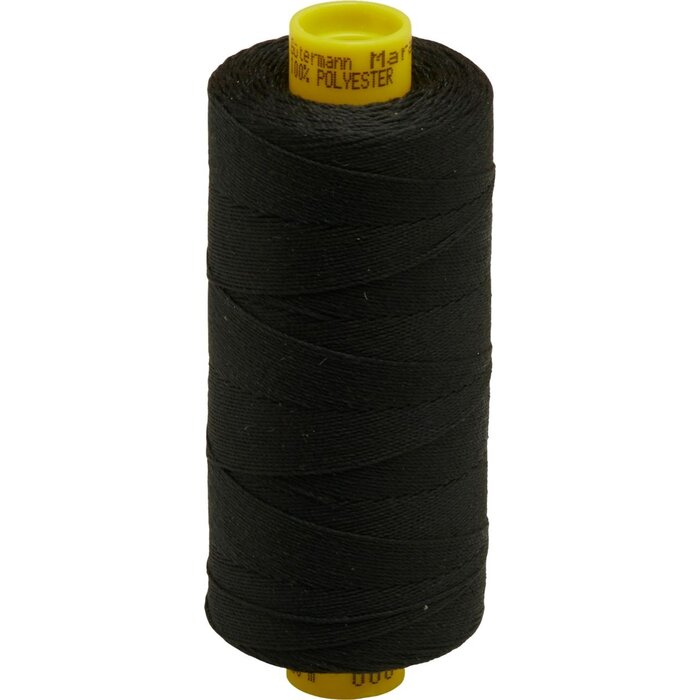 Polyester Zeilgaren Zwart NM 110-130