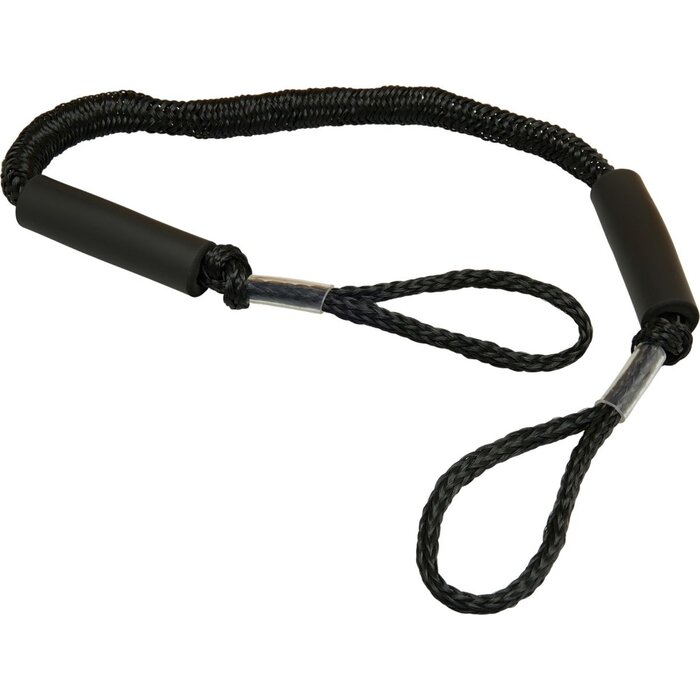 Bungee Dock Line with Double Loop 120-175cm Black