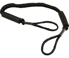 Bungee Dock Line met Dubbele Lus 155-225cm Zwart