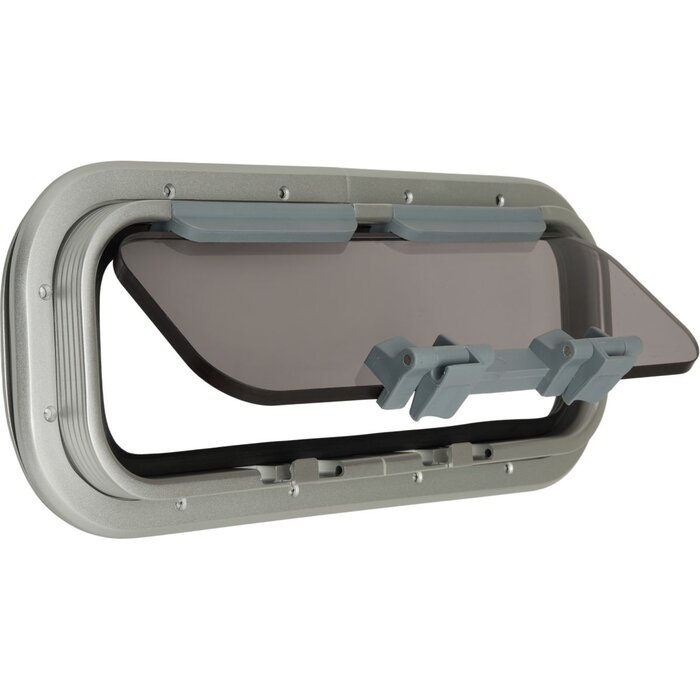 Porthole Rectangular 451x193mm Aluminium
