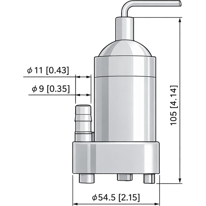TMC Dompelpomp 160 GPH 12V