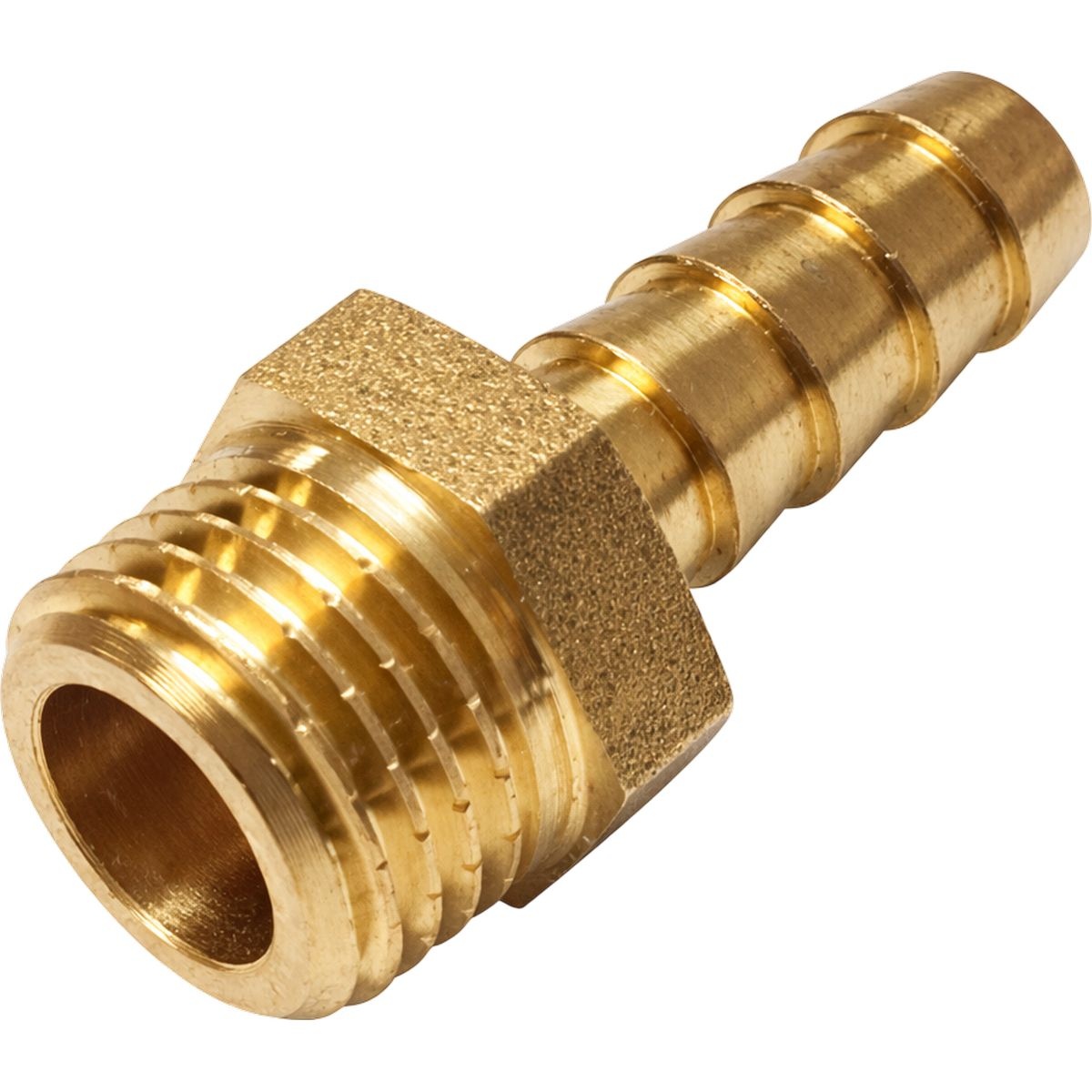 Slangpilaar 1/4" naar 8mm Messing