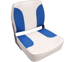 Bootstoel Inklapbaar 48x42x44cm Wit-Blauw