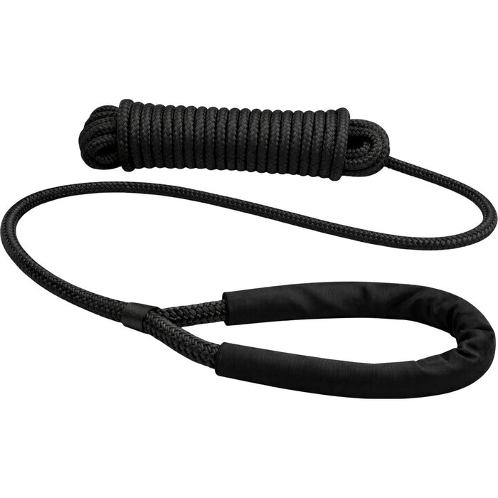 12mm x 10m Mooring Line with Protector Sleeve Deluxe Polyester Black