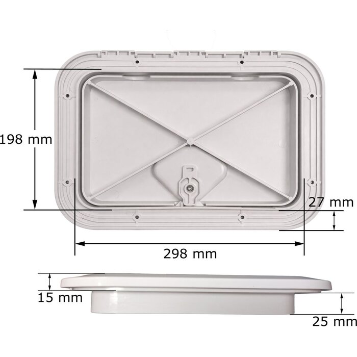 Inspectieluik 378x272mm Wit