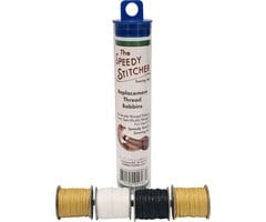 4 Bobbins with Waxed Thread for Speedy Stitcher
