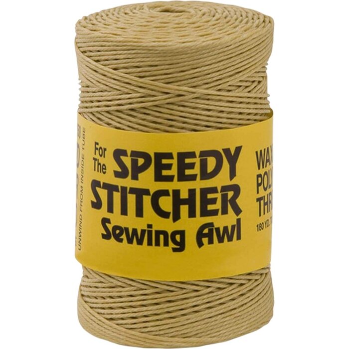 Polyester Garen Gewaxt 0.85mm Bruin 165m