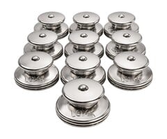 Loxx pull it up snap fastener 19 mm stainless steel set of 10