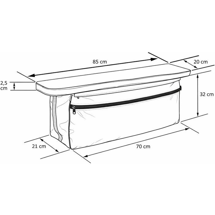 Inflatable Boat Seat Bag 85x20cm