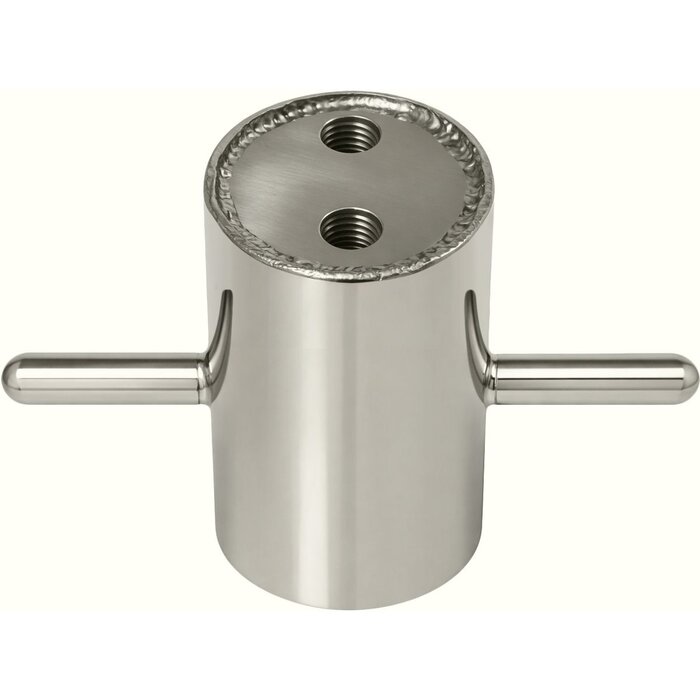 Rvs Bolder Boot 60mm met Binnendraad