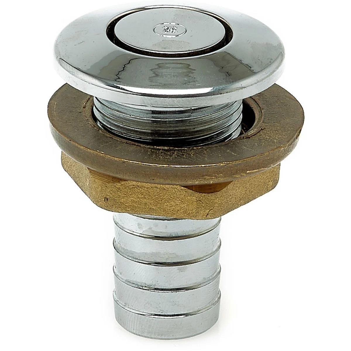 Tankbeluchter 16mm 55x40mm Messing Verchroomd