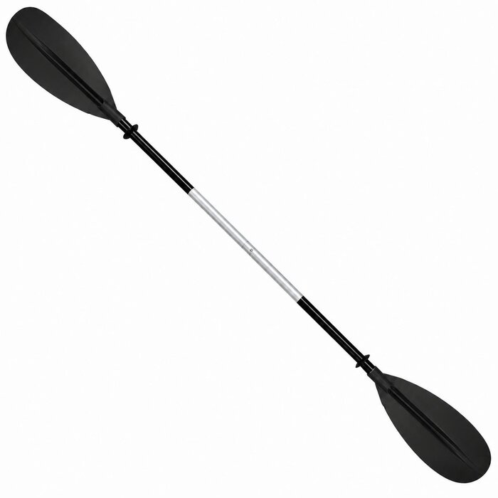 Kajak Peddel 218cm Deelbaar en Verstelbaar Zwart
