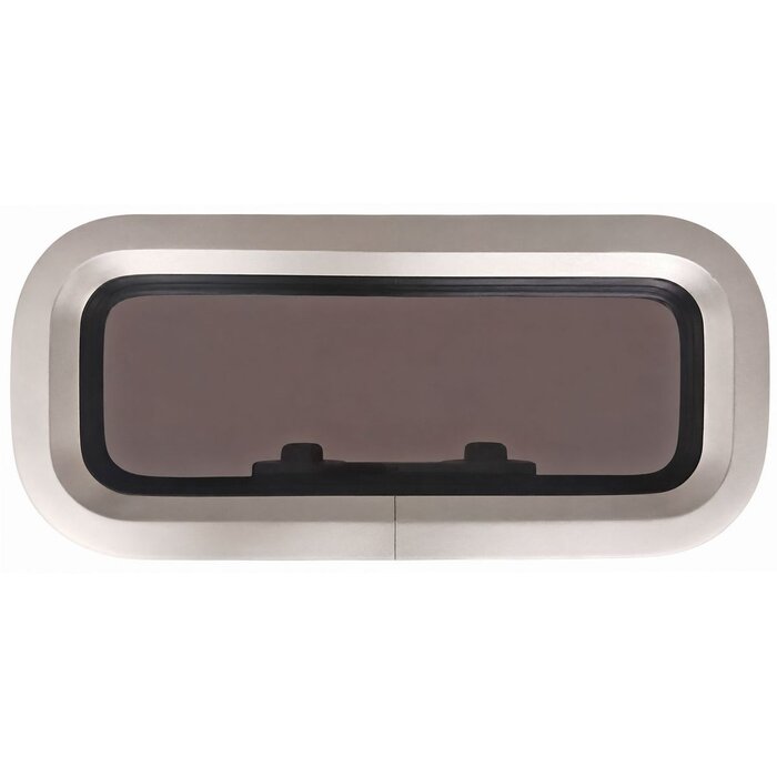 Porthole Rectangular 451x193mm Aluminium
