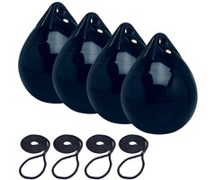 Bolfenders met lijn 55x42cm set van 4 Navy