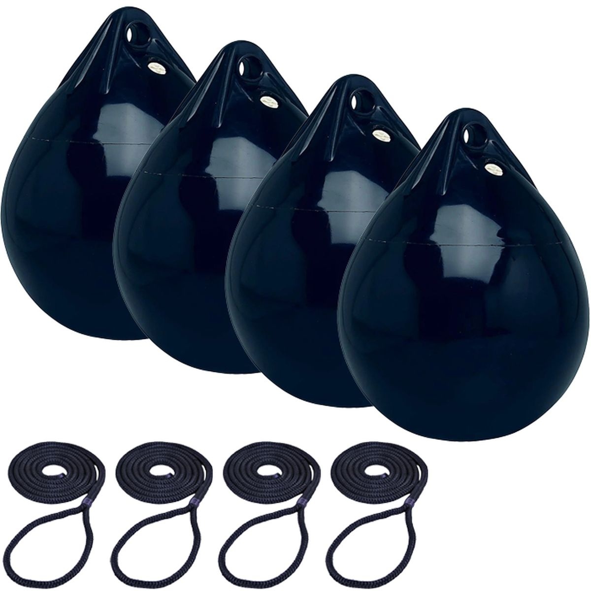 Bolfenders met lijn 29x22cm set van 4 Navy