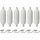 Fenders with Rope 58x17cm set of 6 White