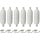 Stootwillen met Lijn 50x15cm set van 6 Wit