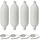 Stootwillen met Lijn 33x9cm set van 4 Wit