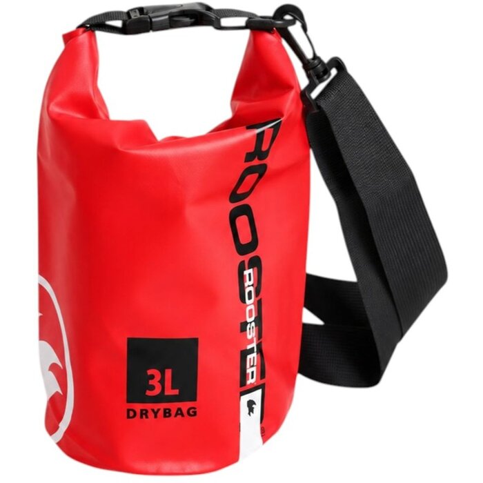 Rooster Roll Top Dry Bag rood 3L