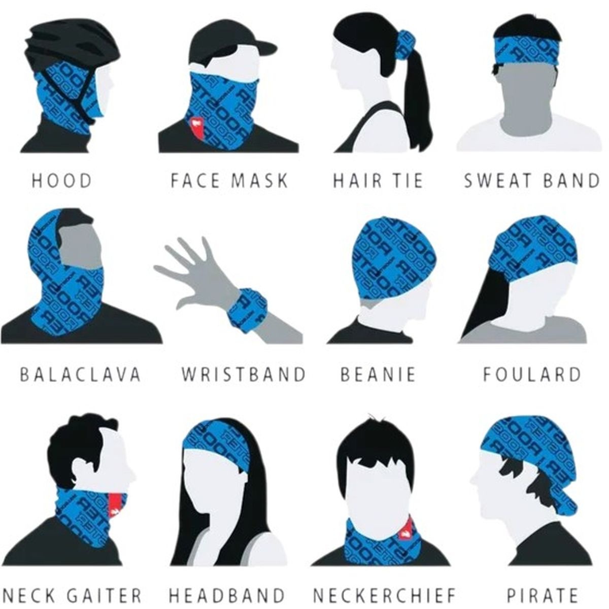 Rooster UV Neck Sleeve azure