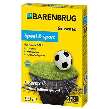 Barenbrug Bar Power RPR 15 kg - ijzersterk / Zelfherstellend Gazon