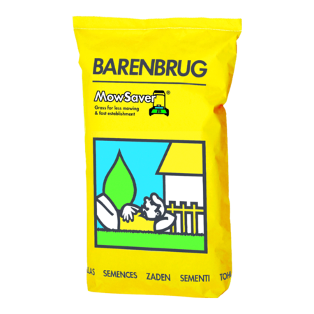 Barenbrug Mow Saver - 15 kg  +/- 750 m² - Rasensaatgut für Rasen mit Mähroboter