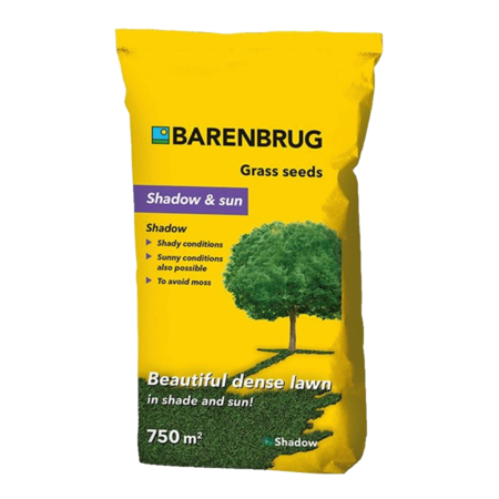 Barenbrug Shade & Sun (Shadow) 15KG +/- 500 m² - Grass seed - Ideal for Shady Places