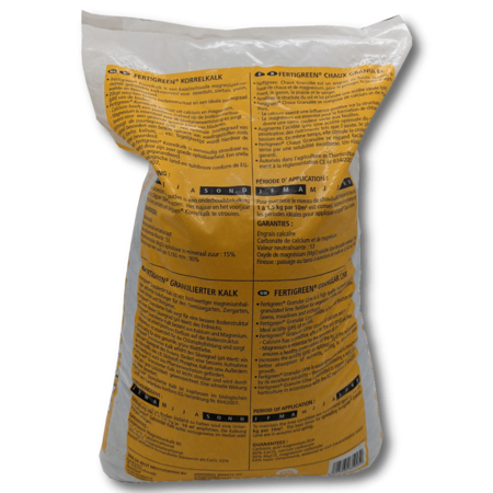 Fertigreen Granular Lime 15% MgO - 25 kg - Quality Lime For - Lawn, Ornamental Garden and Kitchen Garden