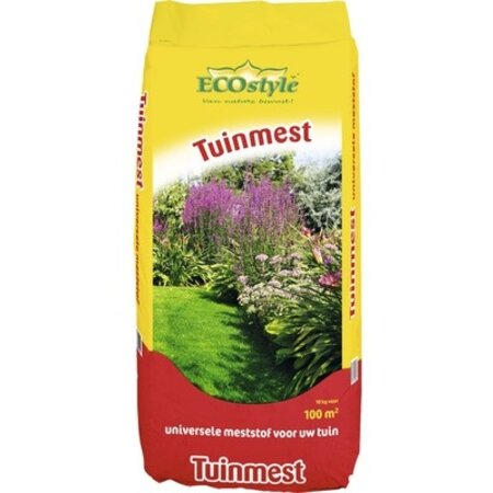 EcoStyle Tuinmest 18 kg voor 180m2 - Universeel Tuinmeststof - Graszaadselect.nl