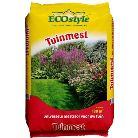 EcoStyle Gartendünger 18 kg für 180m2 - Universal Gartendünger - Graszaadselect.nl