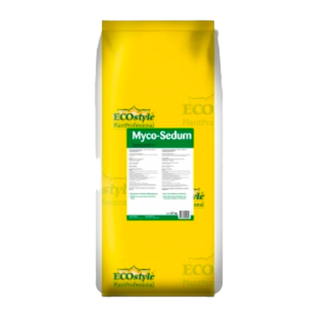 EcoStyle Myco-Sedum 10 kg - Voor ca. 140 m2 - Groen En Sedum-Daken - Graszaadselect.nl