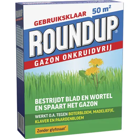 Roundup Rasen Unkrautvernichter 1 kg. - 50 m2 - Unkrautbekämpfung im Rasen - Graszaadselect.com