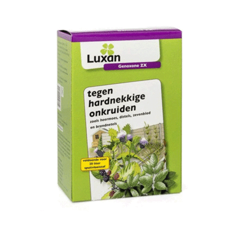 Luxan Genoxone ZX 250 ml 400 m2 - Gegen hartnäckiges Unkraut - Rasen - Graszaadselect.com